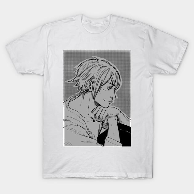 Sad thought/ anime style/manga T-Shirt by PeligroVisual